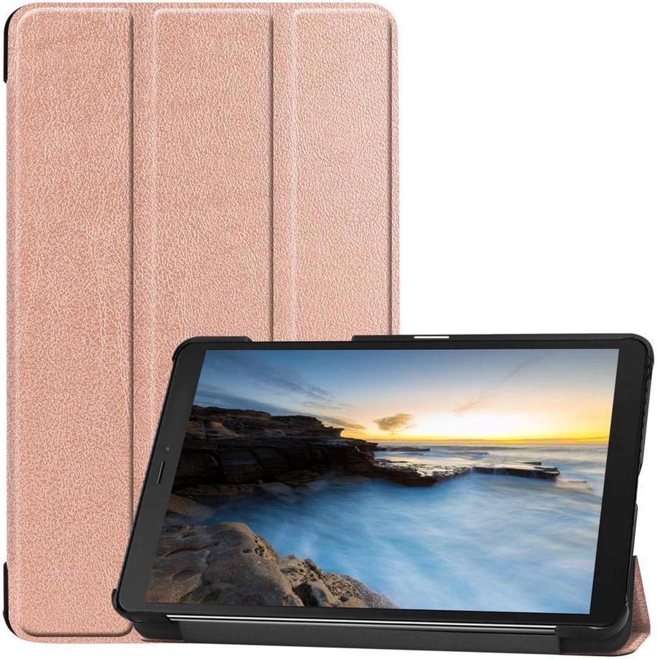 BONAEVER For Samsung Galaxy Tab A 8.0 2019 Case SM-T290 / T295 / T297 Shockproof Folio Stand Cover PU Leather Hol Stander Protective Case with Stand and