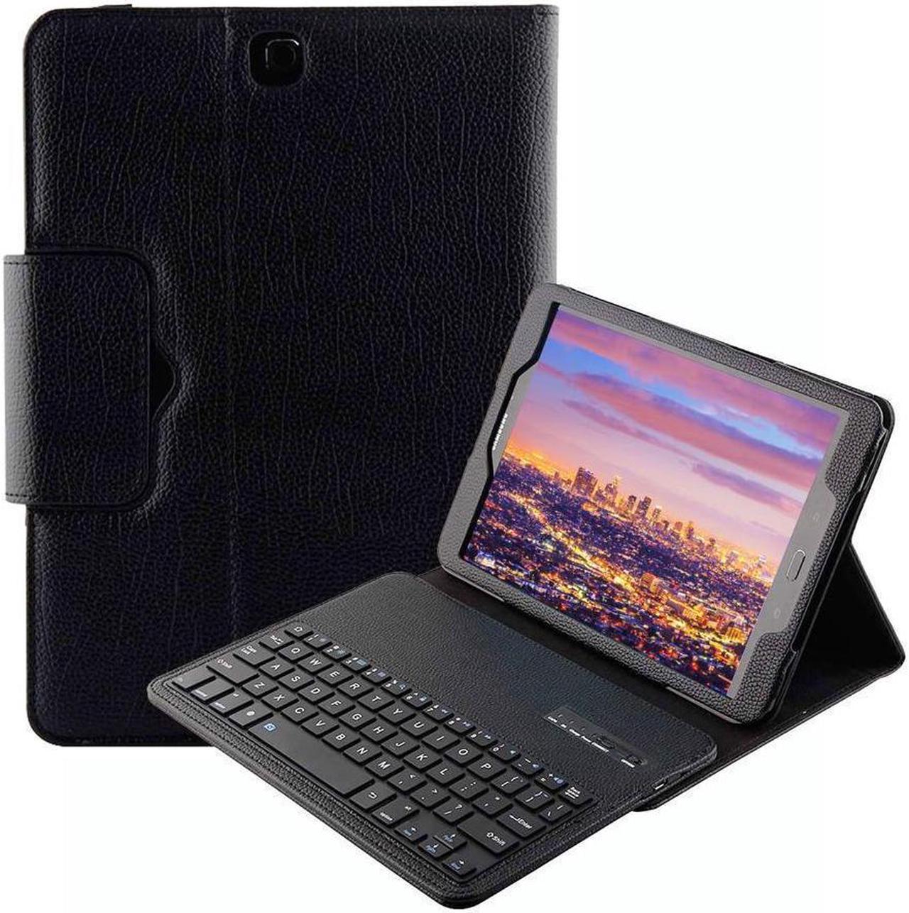 BONAEVER Keyboard Case for Galaxy Tab S2 8.0 Inch Model SM-T715 / SM-T713 / SM-T710 Folio PU Leather Stand Case Cover with Detachable Wireless Keyboard