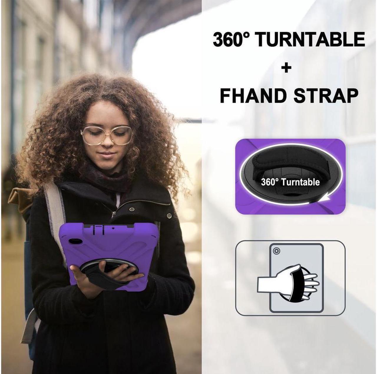 Alt view image 3 of 7 - BONAEVER Shockproof Case for Galaxy Tab A 8.4 Inch 2020 Model SM-T307 SM-T307U Verizon/T-Mobile/Sprint/AT&T Protective Stand Cover + H & Shoulder Strap