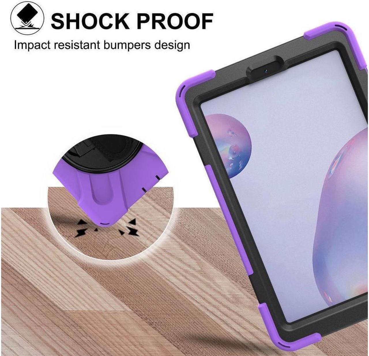 Alt view image 5 of 7 - BONAEVER Shockproof Case for Galaxy Tab A 8.4 Inch 2020 Model SM-T307 SM-T307U Verizon/T-Mobile/Sprint/AT&T Protective Stand Cover + H & Shoulder Strap