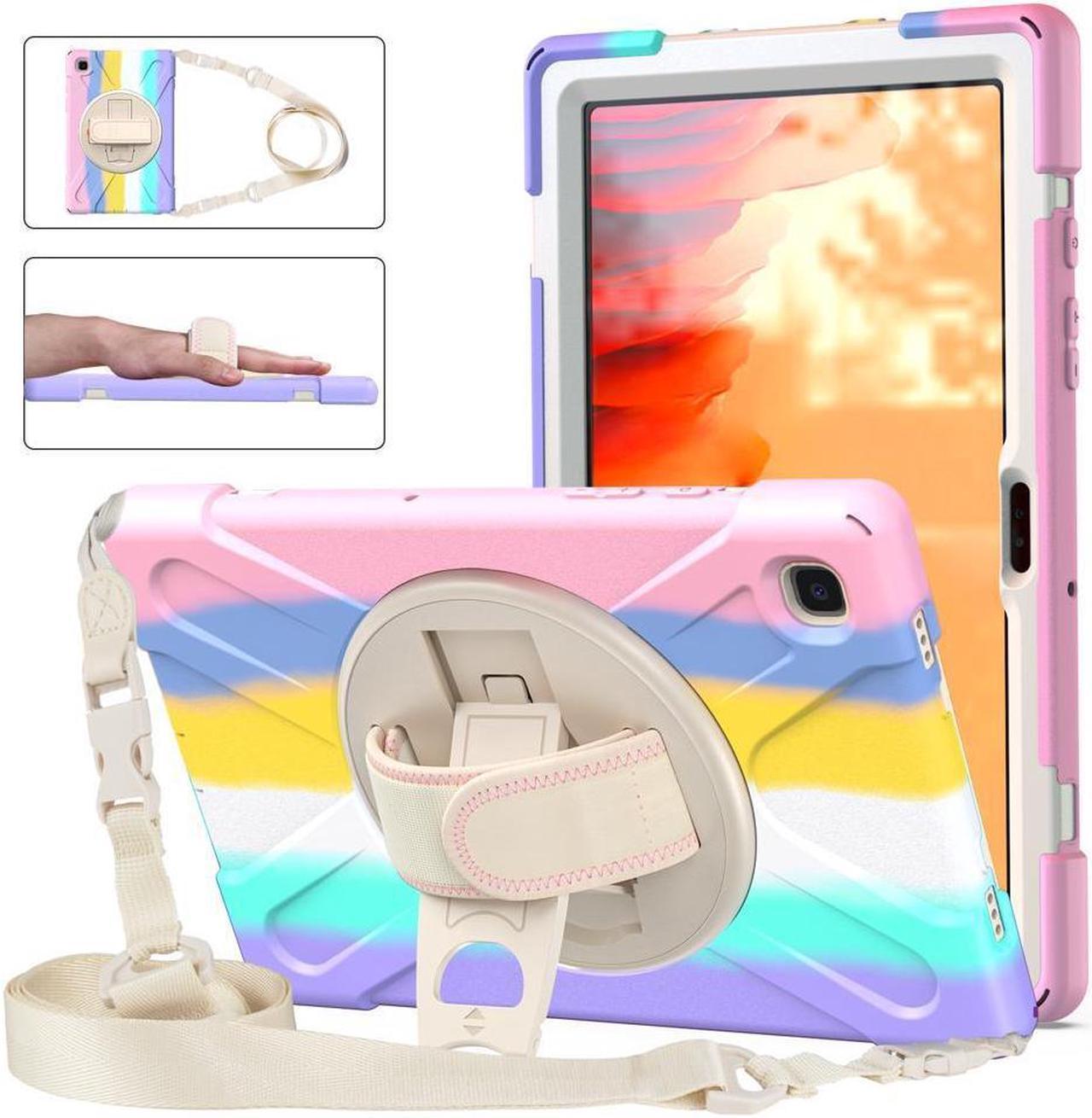 BONAEVER For Samsung Galaxy Tab A7 10.4 inch 2022 2020 Case SM-T500 SM-T505 SM-T507 SM-T503 SM-509 Shockproof Protective Cover with Hand Strap Stand and Shoulder Strap