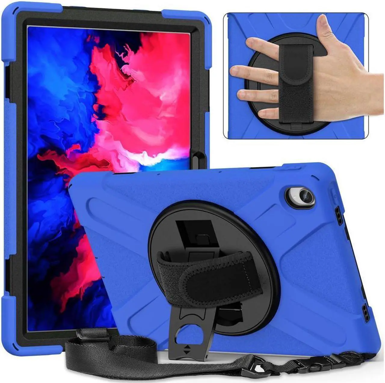 Alt view image 7 of 7 - BONAEVER Case for Lenovo Tab P11 Plus / P11 11 inch 2022 2021 2020 TB-J606F TB-J606X TB-J616F TB-J607F with Stand Shoulder Strap Shockproof Cover