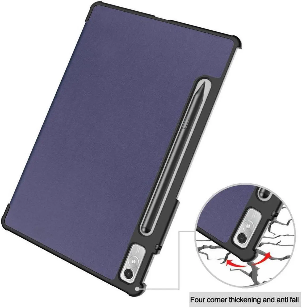 Alt view image 6 of 7 - BONAEVER Case for Lenovo Tab P11 Pro 11.2 inch Gen 2 2022 / Xiaoxin Pad Pro 2022 11.2 inch Slim Hard Shell Smart Protective Stand Cover + Universal Stylus Pen