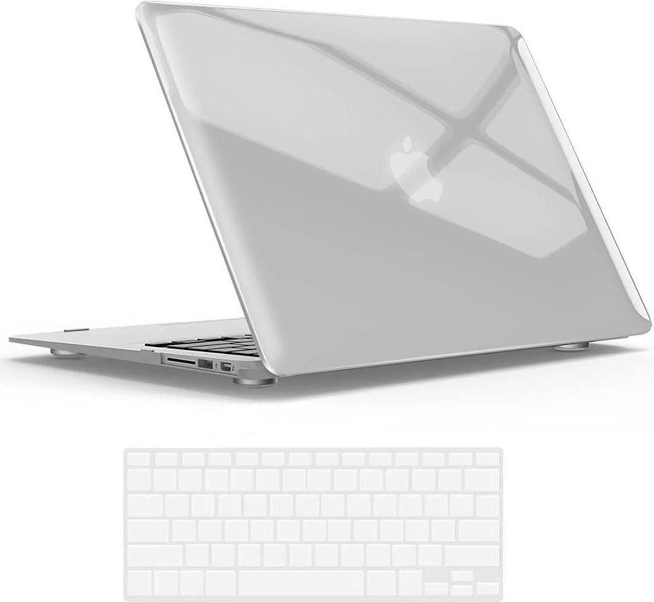 BONAEVER Compatible with Old Version MacBook Air 13 Inch Case (2017-2010 Release) Model: A1466 / A1369 Plastic Hard Shell Case with Keyboard for Apple Mac Air 13"