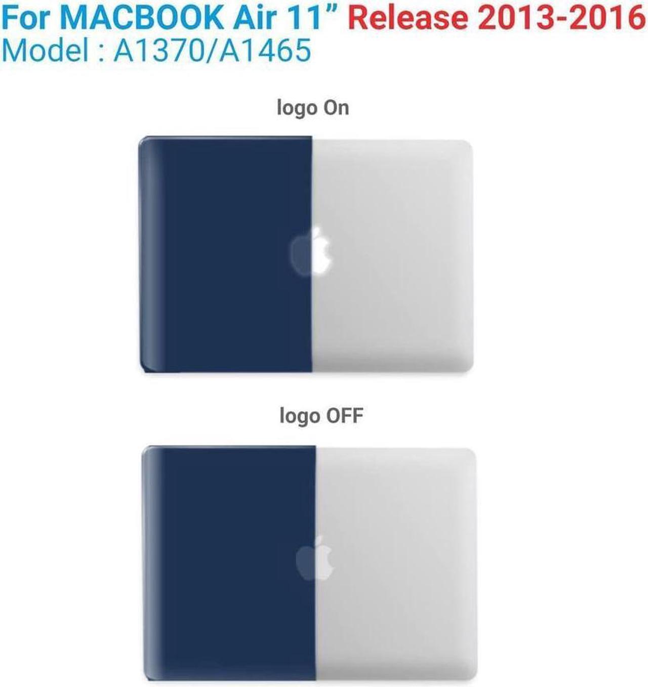 Alt view image 3 of 7 - BONAEVER Compatible with MacBook Air 11 Inch Case Model A1370 A1465 Soft Touch Plastic Hard Shell Cover with Keyboard Cover for Apple Mac Air 11"