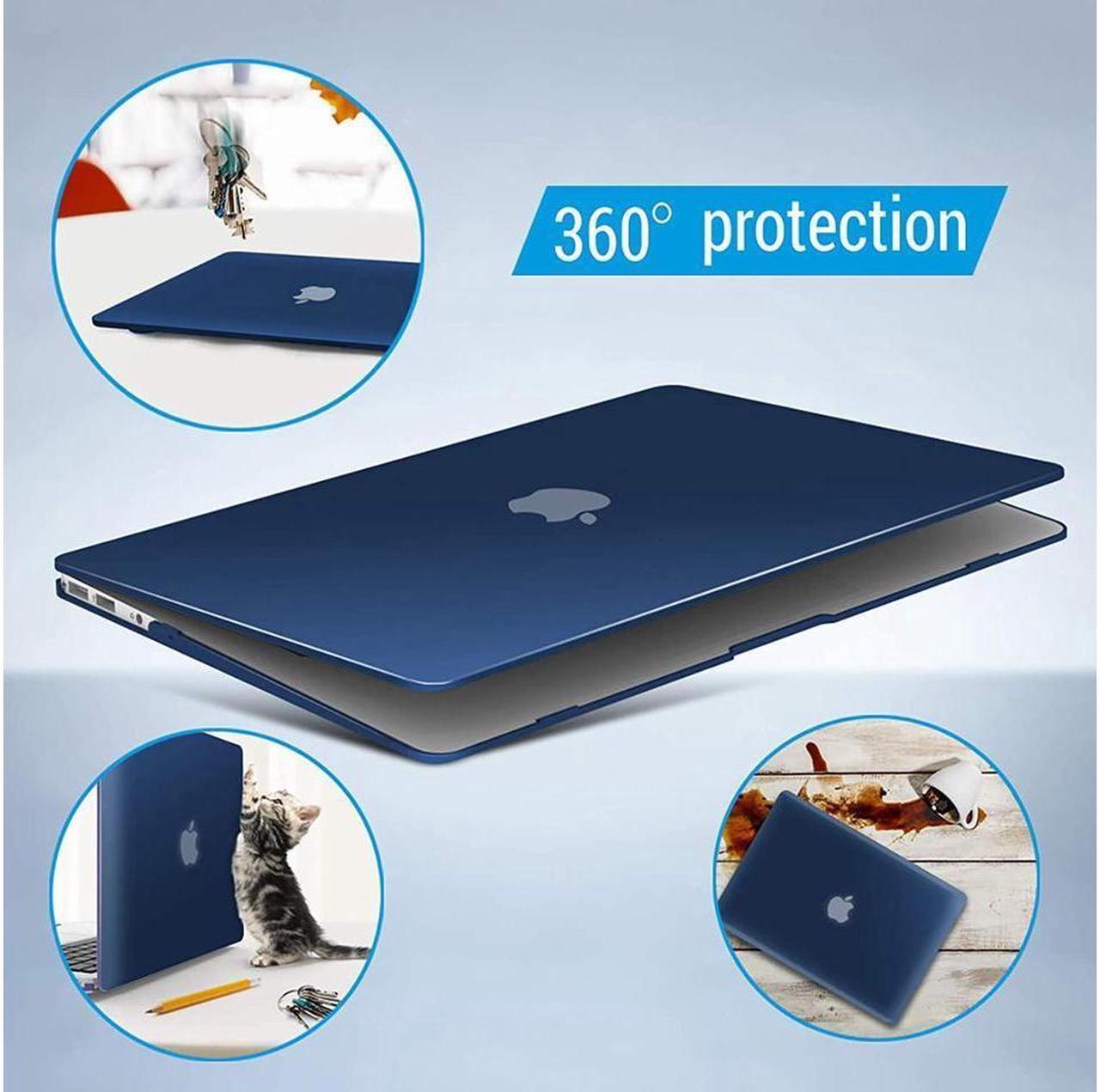 Alt view image 6 of 7 - BONAEVER Compatible with MacBook Air 11 Inch Case Model A1370 A1465 Soft Touch Plastic Hard Shell Cover with Keyboard Cover for Apple Mac Air 11"