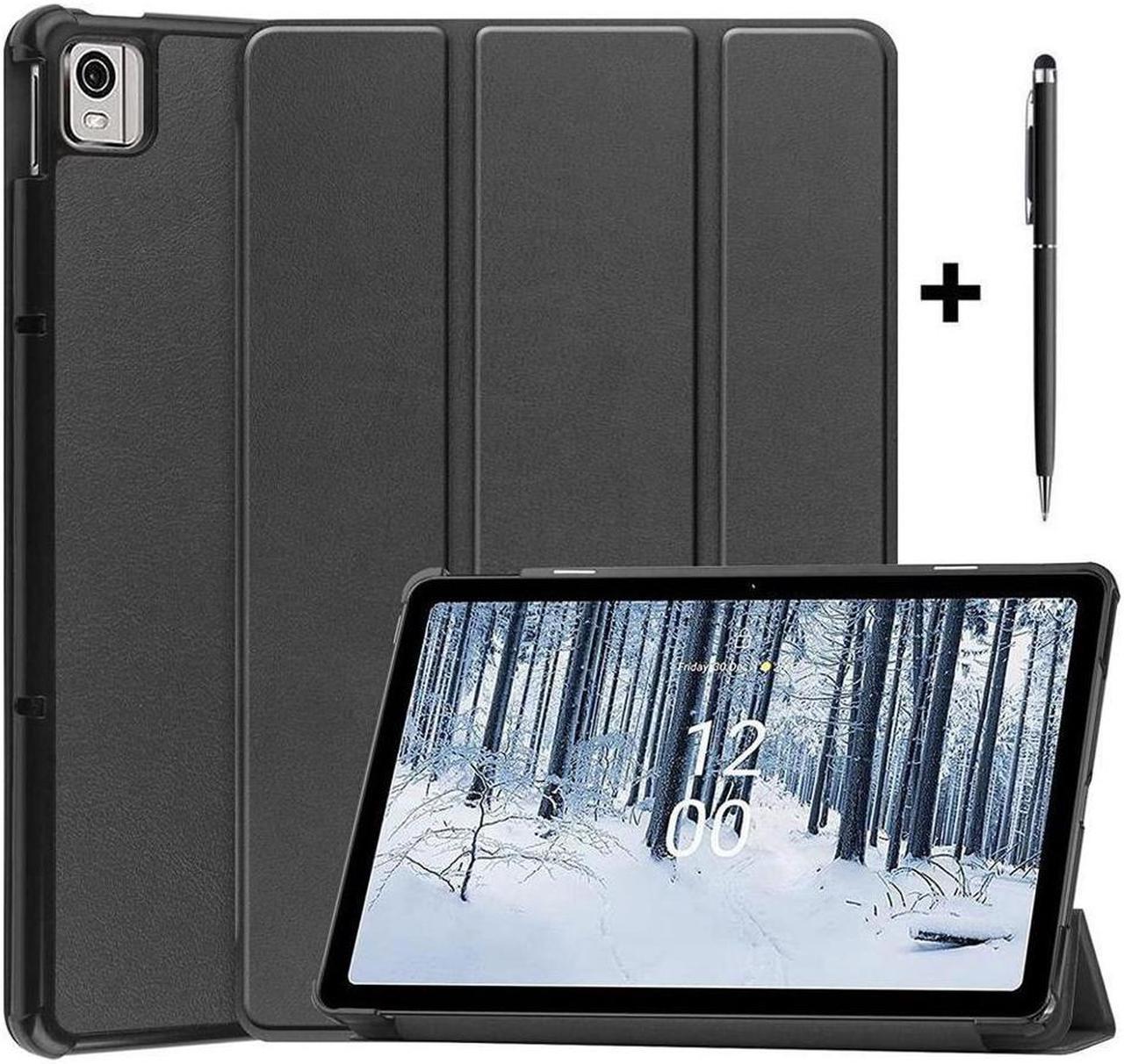 BONAEVER Case for Nokia T21 Case 10.4 Inch 2022 Trifold Slim Smart Stand Cover Hard Shell for Nokia T21 10.4" 2022 Release with Universal Stylus Pen