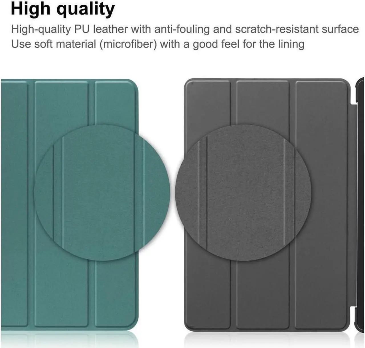 Alt view image 6 of 7 - BONAEVER Case for Lenovo Tab M8 4th Gen 2023 8 inch Model TB-300FU TB-300XU Slim Stand andard Shell Protective Cover with Stylus Pen Dark Green