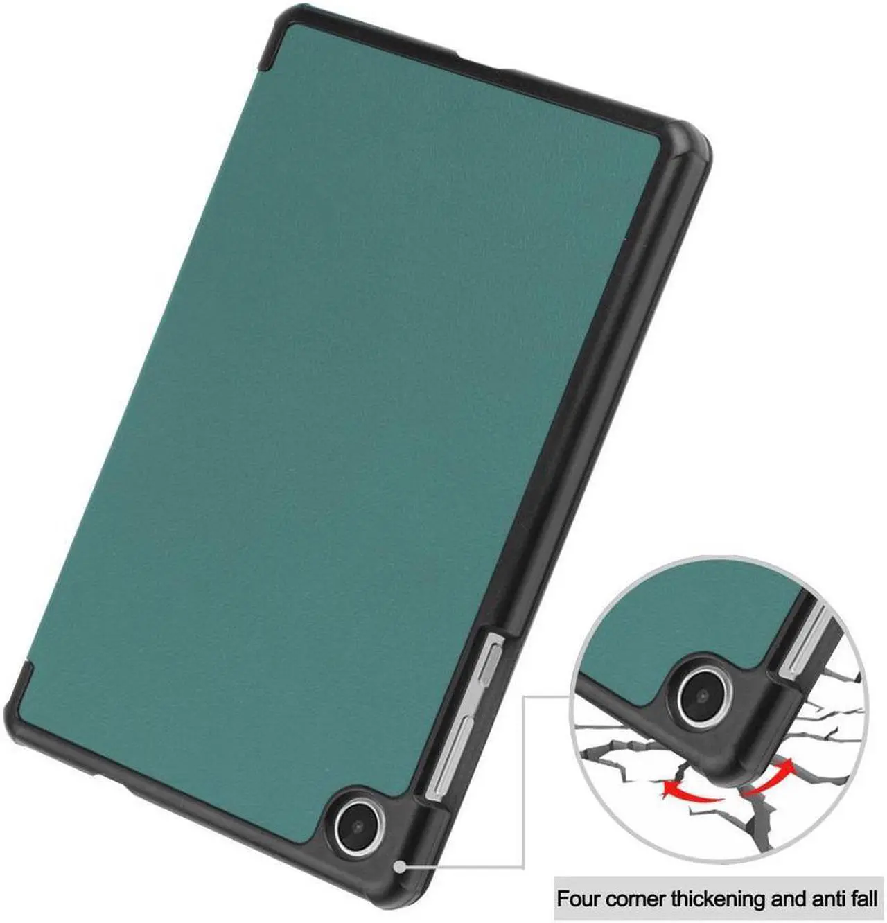 Alt view image 5 of 7 - BONAEVER Case for Lenovo Tab M8 4th Gen 2023 8 inch Model TB-300FU TB-300XU Slim Stand andard Shell Protective Cover with Stylus Pen Dark Green