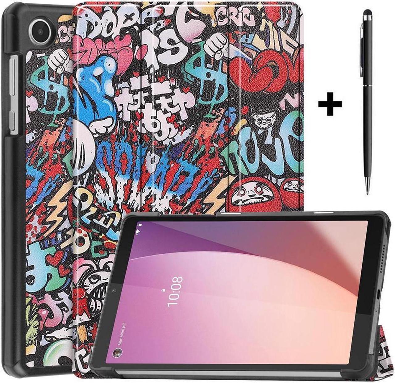 BONAEVER Case for Lenovo Tab M8 4rd Gen 2023 8 inch Model TB-300FU TB-300XU Slim Stand andard Shell Protective Cover with Stylus Pen Multicolor