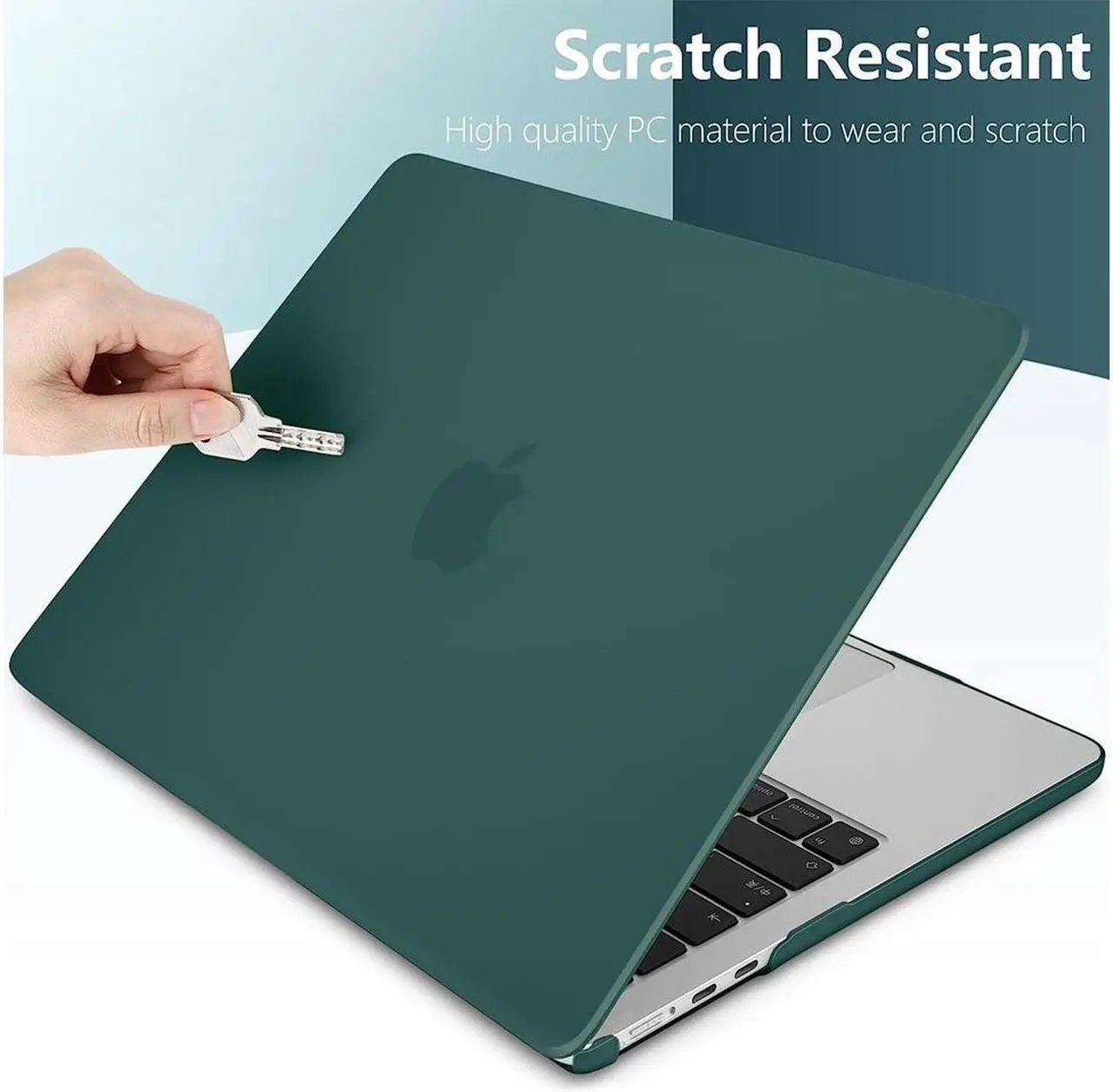 Alt view image 5 of 7 - BONAEVER For Macbook Air 15 inch Case 2025 2024 2023 A3241 M4 A3114 M3 A2941 M2 Ultra Thin Plastic Hard Shell Cover with Keyboard Skin & Type C Adapter