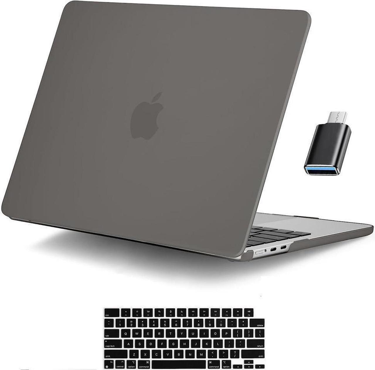 BONAEVER For MacBook Air 15 inch Case 2023 A2941 M2 Chip with Liquid Retina Display Touch IDUltra Thin Plastic Hard Shell Cover with Keyboard Skin & Type C Adapter