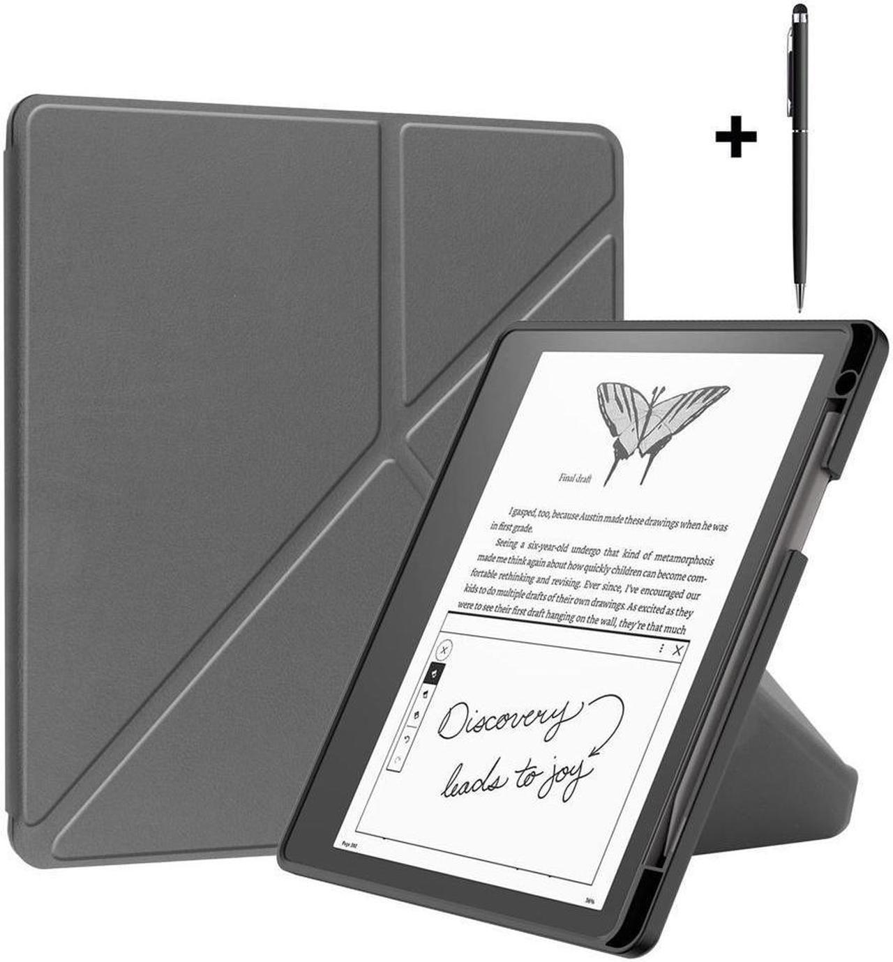 BONAEVER Slim Case for Kindle Scribe 10.2 inch 2022 Released - Premium Leather Case Protective Smart Folio Shell Cover with Pen Holder Auto Wake/Sleep Multi-Viewing Angles Stylus Pen