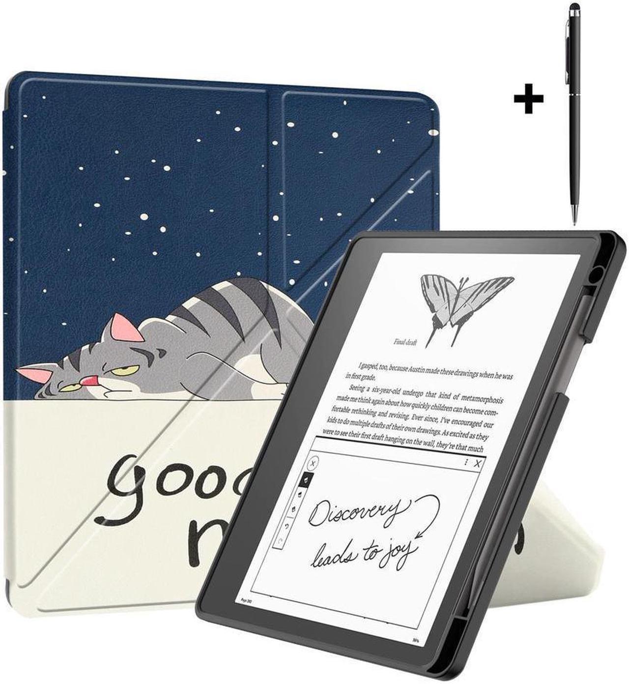 Main image of BONAEVER Slim Case for Kindle Scribe 10.2 inch 2022 Released - Premium Leather Case Protective Smart Folio Shell Cover with Pen Holder Auto Wake/Sleep Multi-Viewing Angles Stylus Pen