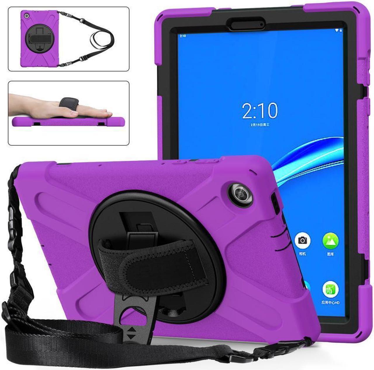 BONAEVER Case for Lenovo Tab M10 FHD Plus 10.3 inch 2020 2nd Gen / K10 TB-X606F TB-X606X TB-X6C6F TB-X6C6X Shockproof Cover with Stand Shoulder Strap