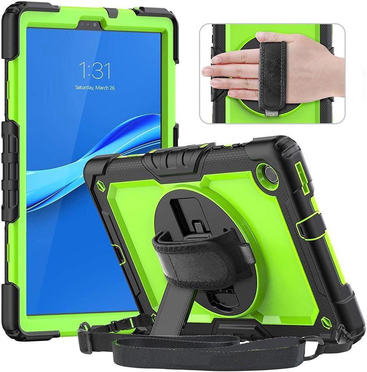 BONAEVER Case for Lenovo Tab M10 Plus 10.3 inch FHD Shockproof Cover with Screen Protector 360° Rotating Hand Strap/ Stand Shoulder Strap for M10 Plus 10.3" TB-X606F/TB-X606X