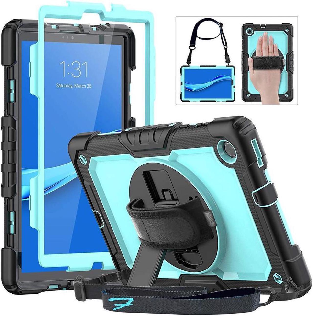 BONAEVER Case for Lenovo Tab M10 Plus 10.3 inch FHD Shockproof Cover with Screen Protector 360° Rotating Hand Strap/ Stand Shoulder Strap for M10 Plus 10.3" TB-X606F/TB-X606X