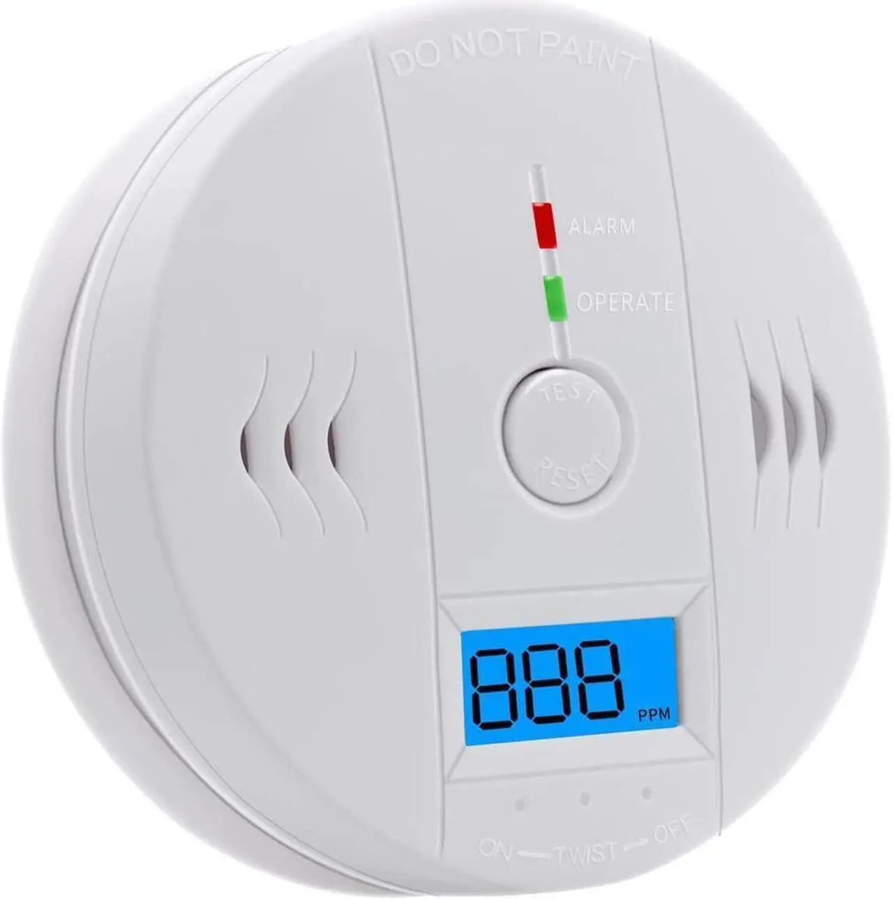 Main image of BONAEVER Carbon Monoxide Detector Digital Display Carbon Monoxide Alarm Electronic Equipment Power Detection Equipment Alarm Clock Warning Comply with UL2034