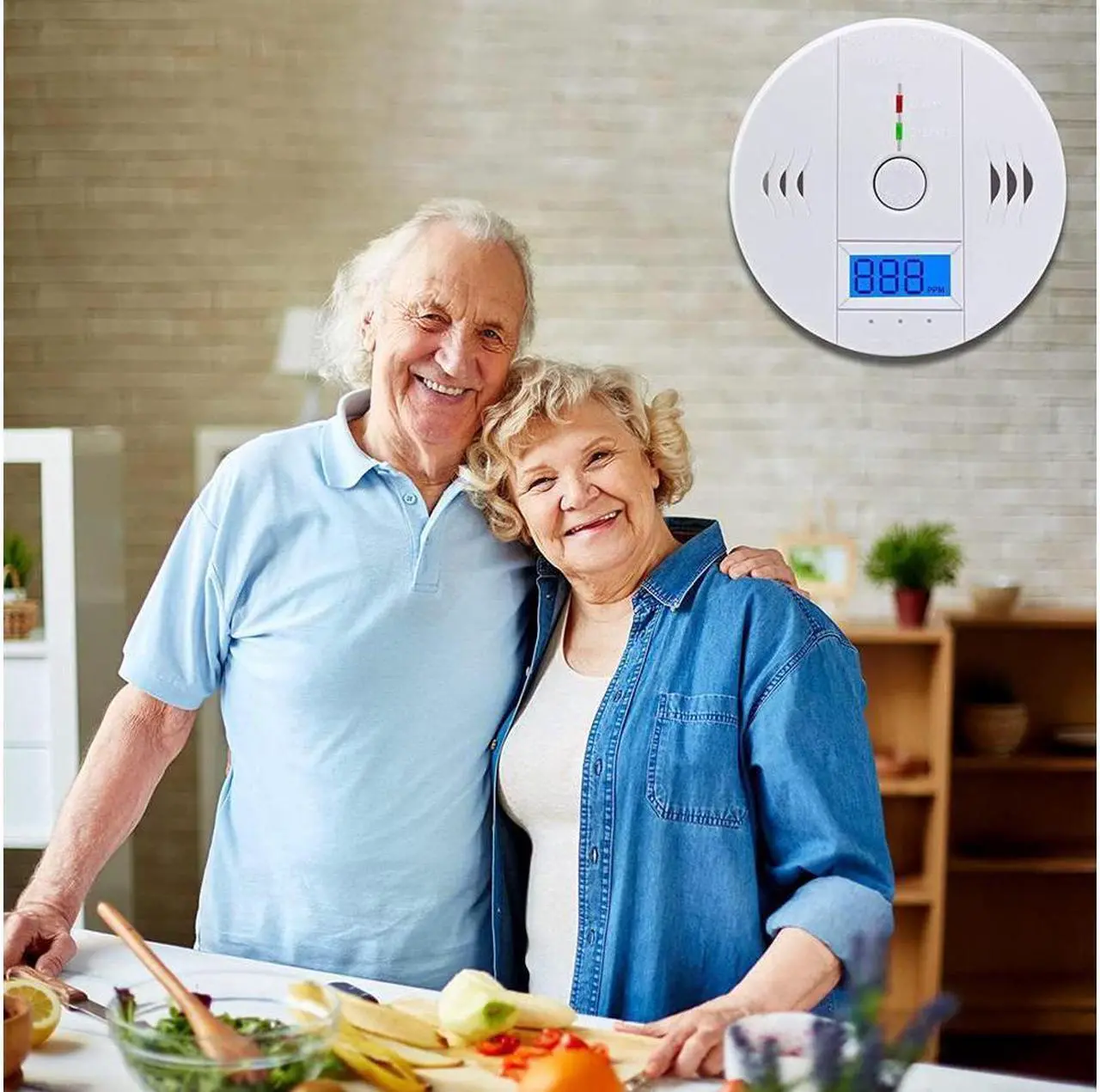 Alt view image 4 of 6 - BONAEVER Carbon Monoxide Detector Digital Display Carbon Monoxide Alarm Electronic Equipment Power Detection Equipment Alarm Clock Warning Comply with UL2034