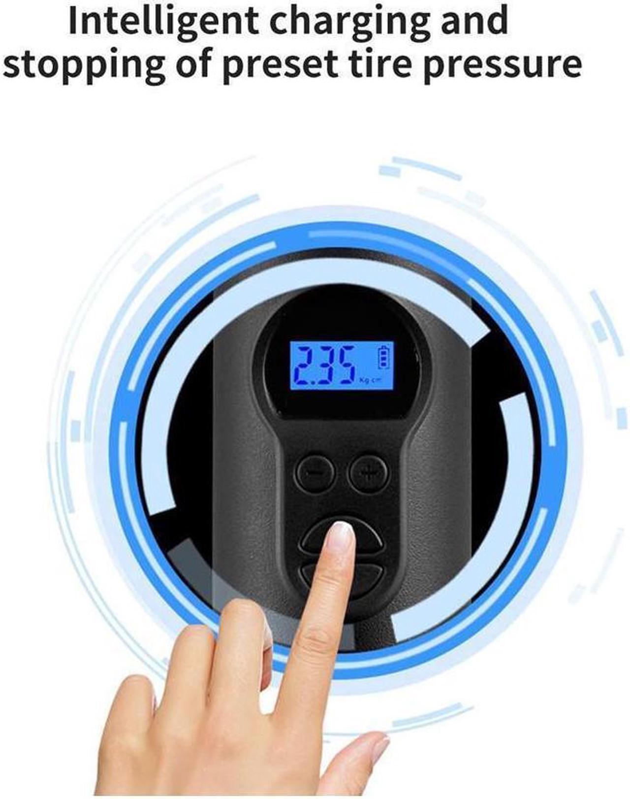 Alt view image 4 of 7 - BONAEVER Portable Electric Tyre Pump Car 12V Air Pump Tire Inflator Wireless Tyre Inflator for Car Motorcycle Bike Balls