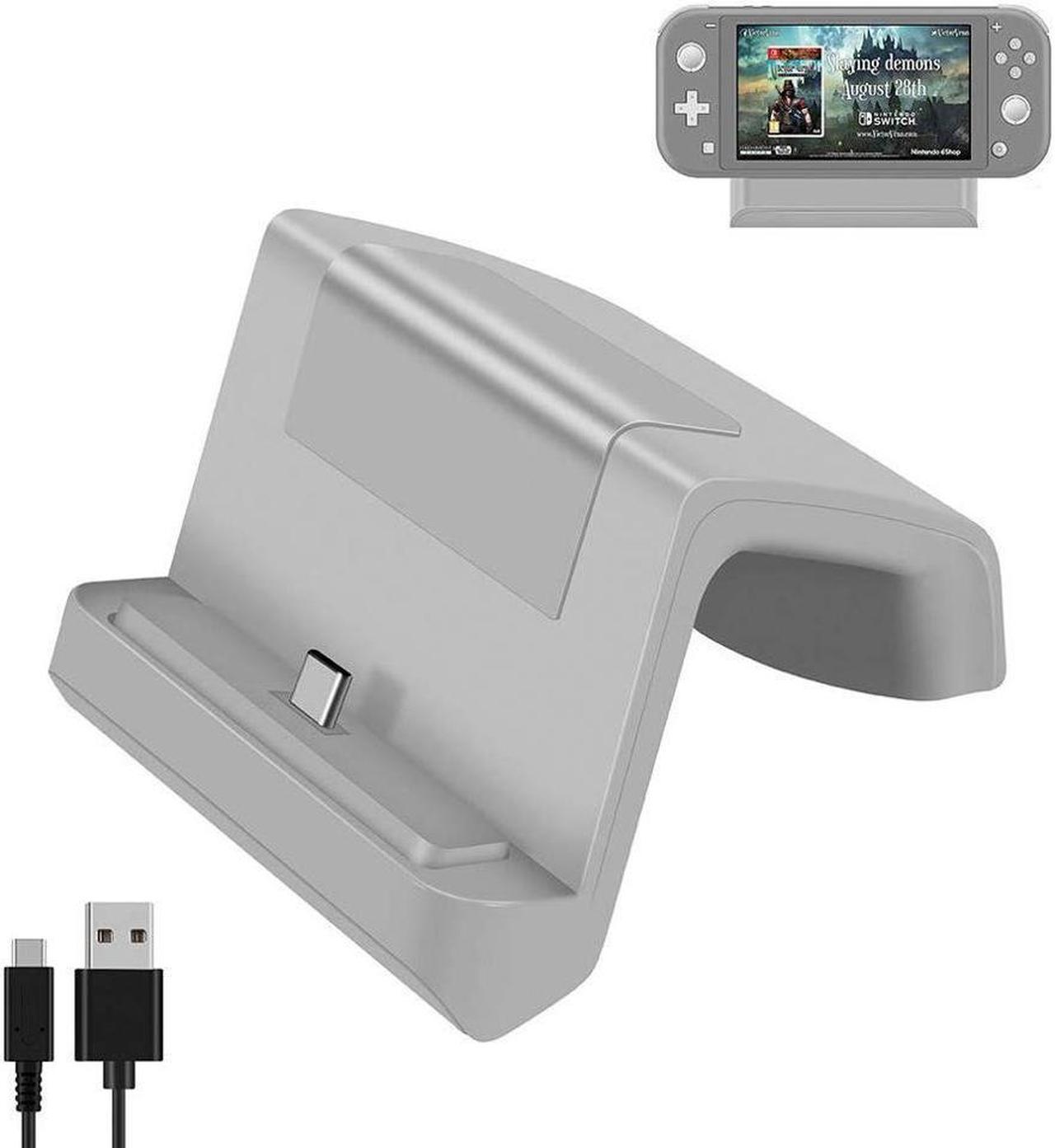 BONAEVER Nintendo Switch Dock Mini Portable Charging Stand with USB Type C Port Replacement Charging Dock Standation for Nintendo Switch Switch Lite