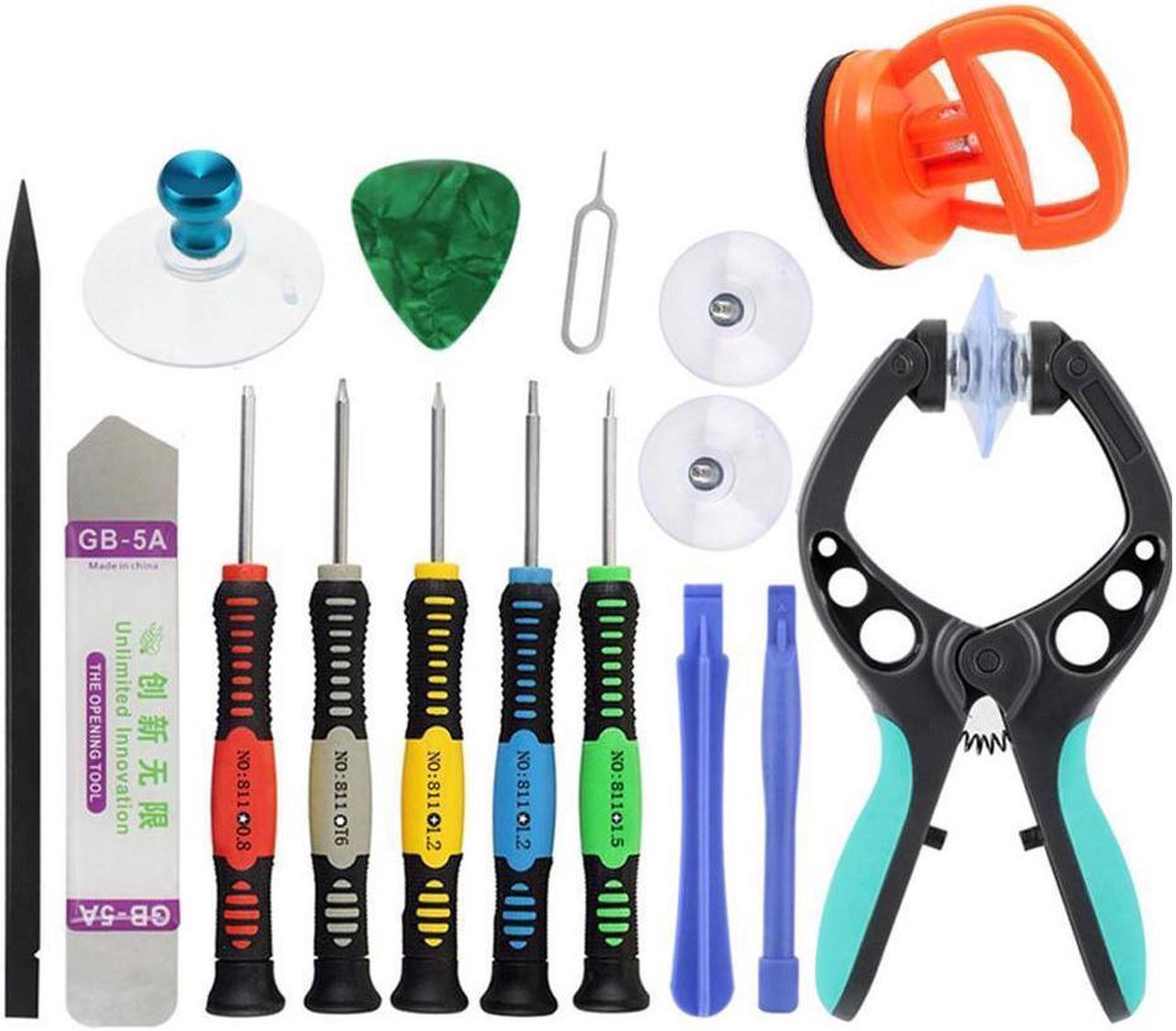 BONAEVER 14 in 1 Cell Phone Repair Tool Kit H Tool Kit Screen Opening Tools Screwdriver Set for Huawei Samsung Smartphones PC s