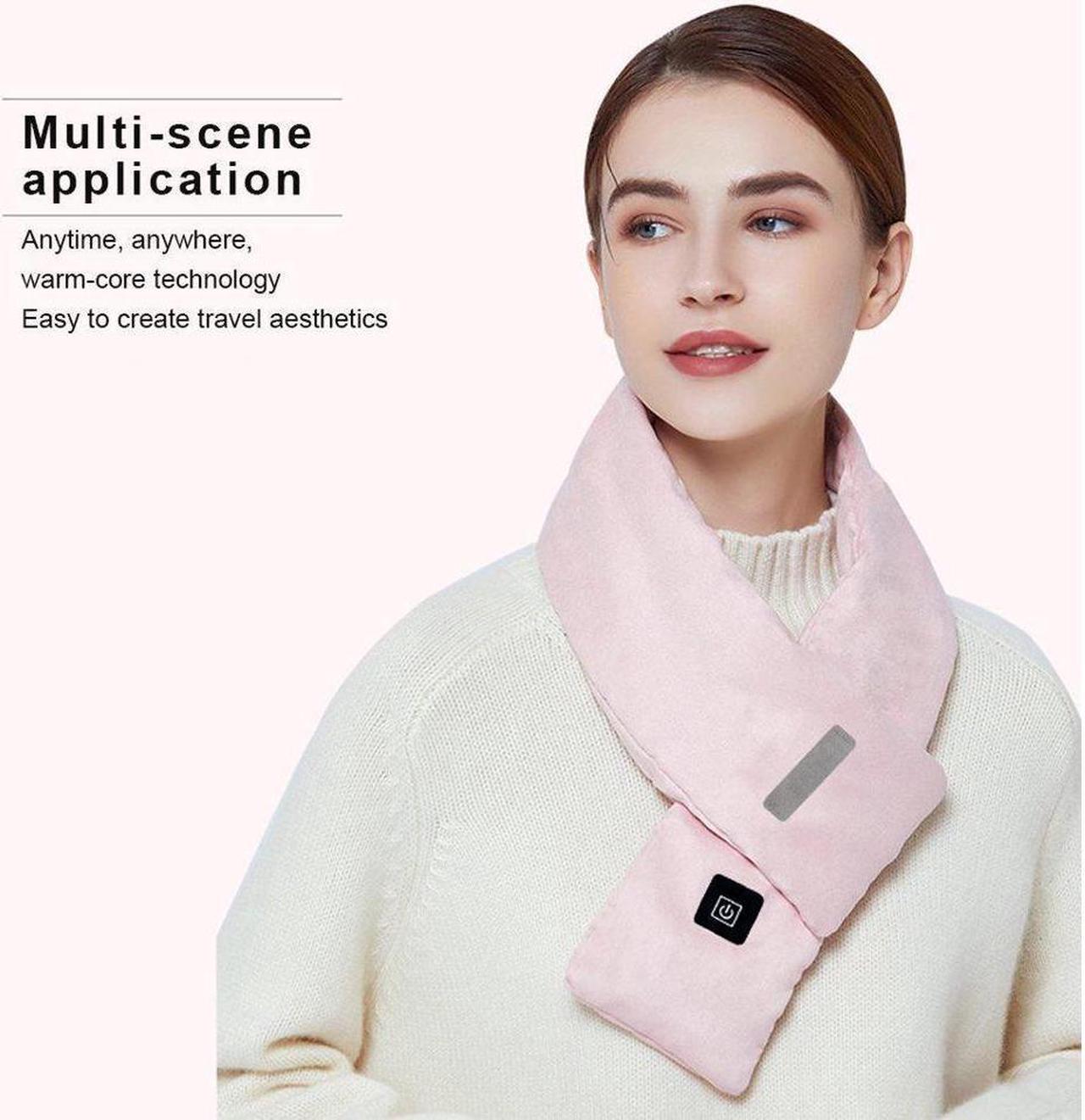 Alt view image 4 of 7 - BONAEVER Winter Heating Scarf 3 Levels Usb Neck Shoulder Warmer Scarves 5W Outdoor Hiking Fishing Overheat Protection Warming Equipment