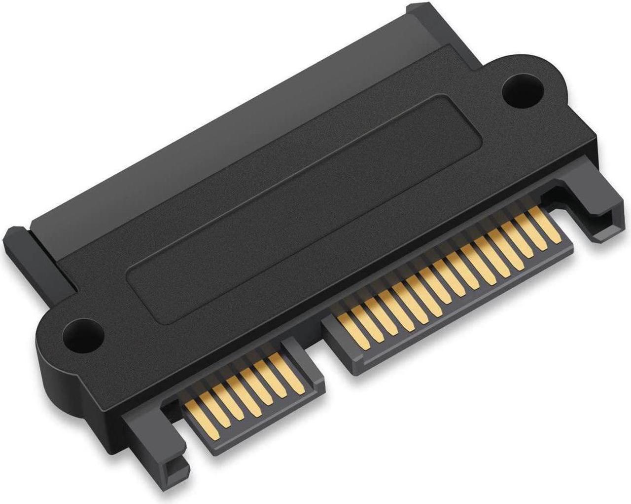 BONAEVER SFF-8482 SAS to SATA 22 Pin (7+15 Pin) Computer Cable Connector Hard Disk Drive Raid Adapter with 15 Pin Power Port