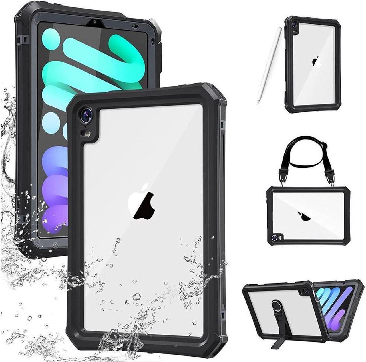 BONAEVER iPad Mini 7 (A17 Pro) 7th Generation 2024 / iPad Mini 6 2021 (6th Generation) 2021 8.3 inch Waterproof Case Shockproof Cover with Lanyard