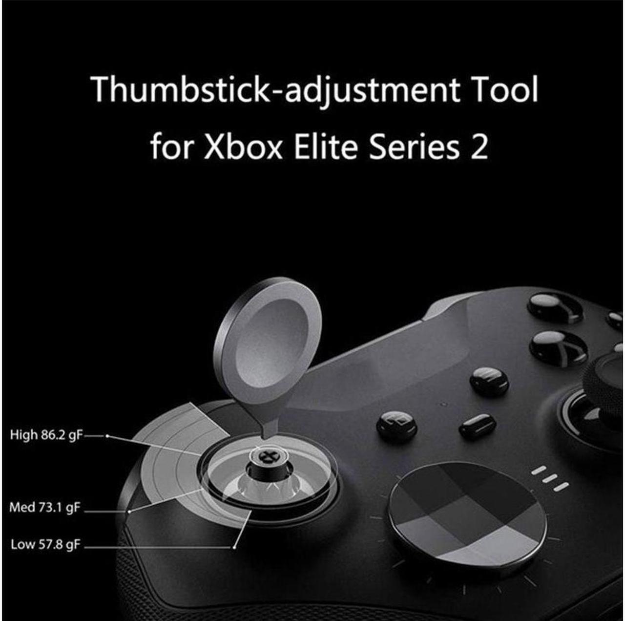 Alt view image 2 of 6 - BONAEVER Xbox One Elite Series 2 Controller Accessories Metal Thumb Standicks Replacement Mod Swap Joy Standicks Paddles D-Pads Adju Standment Tool