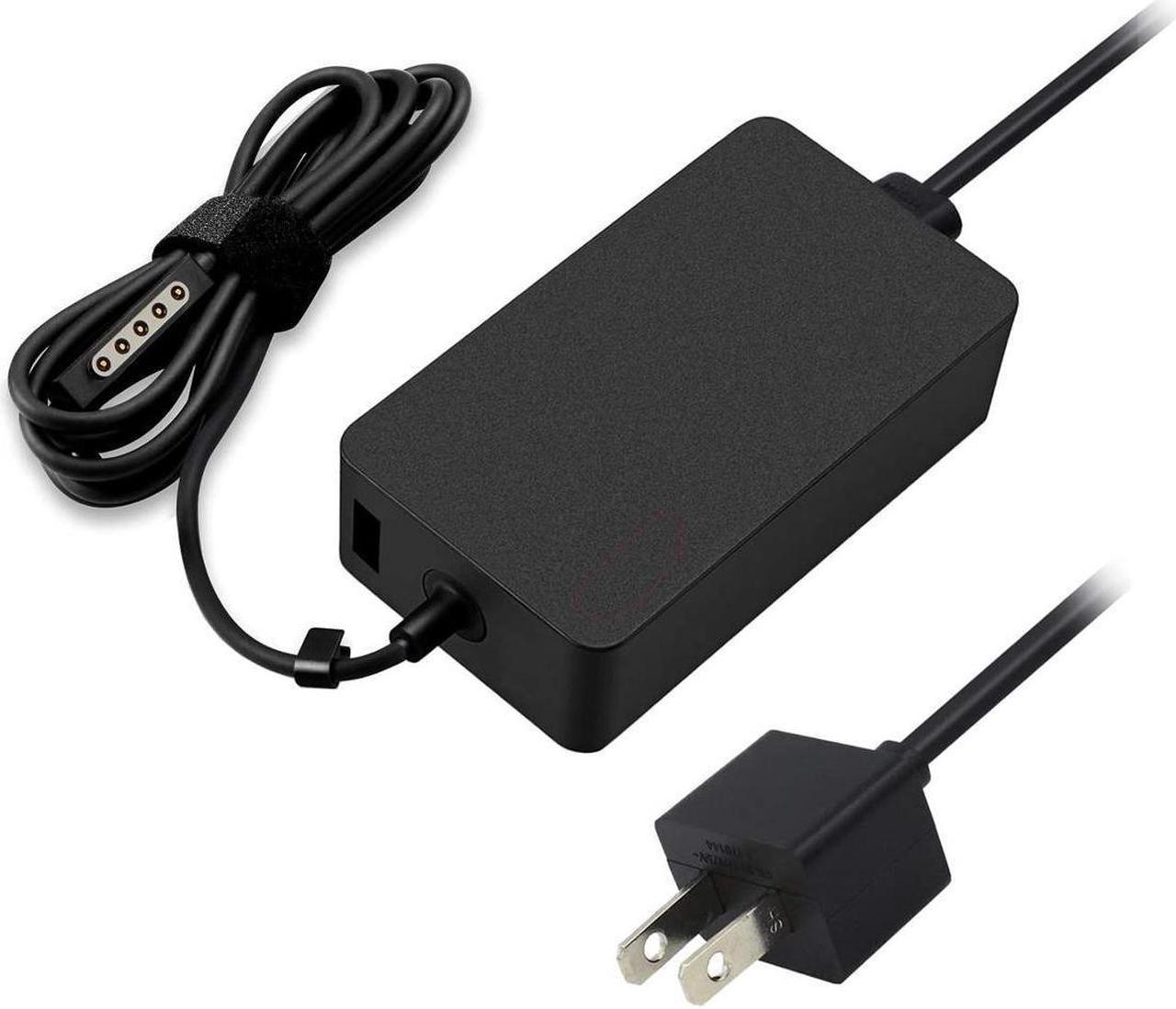 BONAEVER 48W Surface Pro 2 Charger for Microsoft Surface RT Surface Pro 2 Pro 1 Surface 2 Microsoft 1512 1516 1536 12V 3.6A 48W Surface Power Supply MS Surface Pro 2 Ac Adapter with 5V USB Port