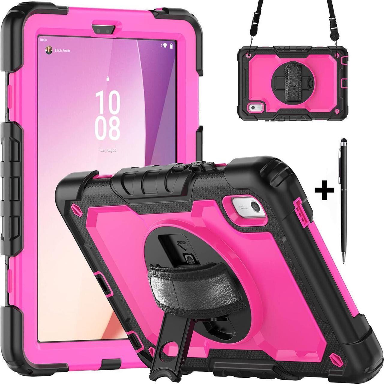 BONAEVER Case for Lenovo Tab M9 9 inch 2023 TB-310FU with Screen Protector Shockproof Protective Cover with Pen Holder Stand and Shoulder Strap Stylus Pen