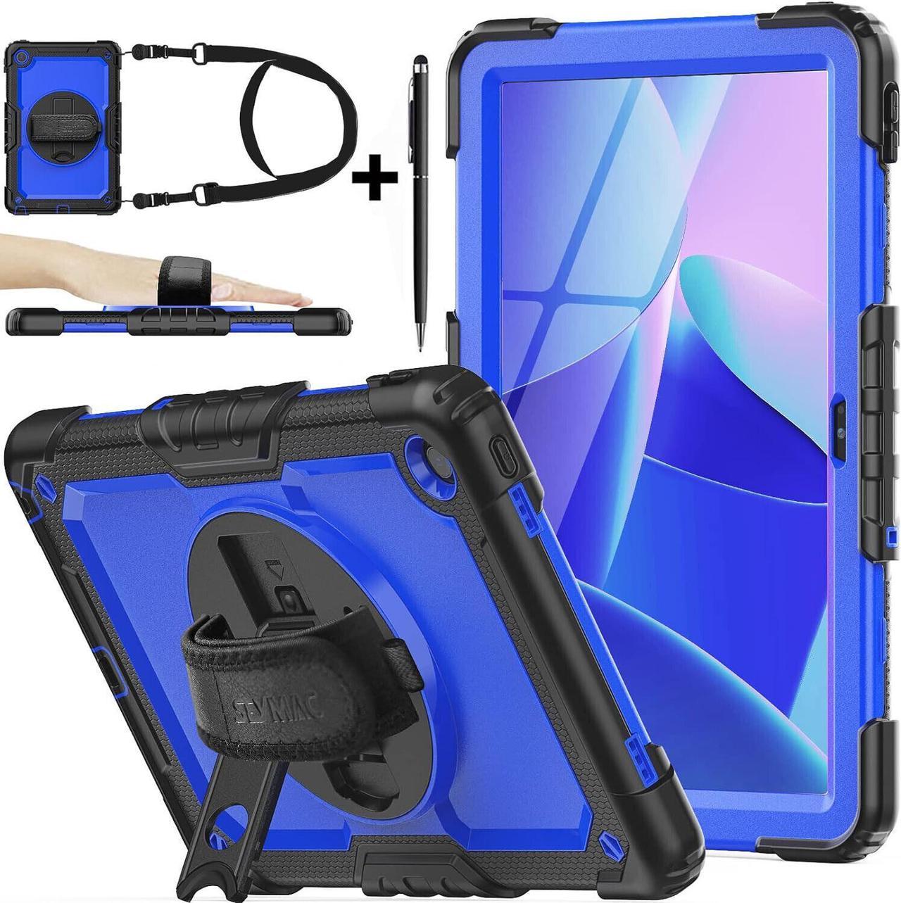 BONAEVER Case for Lenovo Tab M10 Plus 3rd Generation 10.6 Inch 2022 TB125FU/TB128FU/TB128XU with Screen Protector Shockproof Protective Cover with Pen Holder Stand and Shoulder Strap Stylus Pen