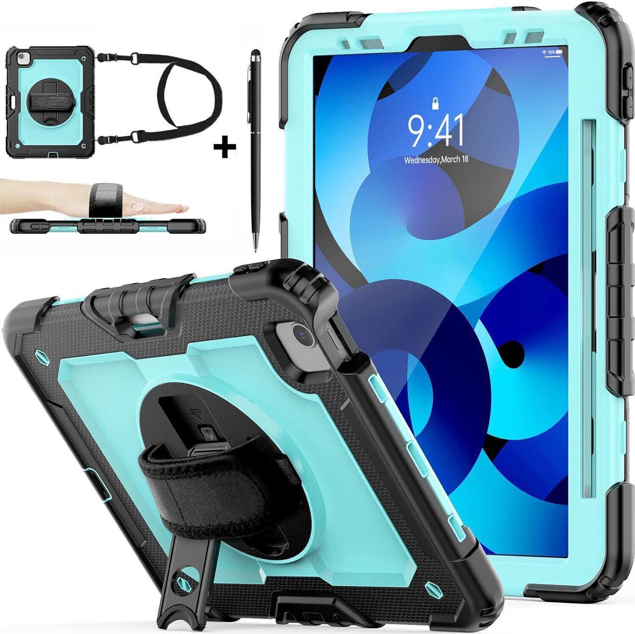 BONAEVER Case for iPad Pro 11 inch 2022 2021 2020 2018 iPad Air 5 Air 4 10.9 inch Shockproof Cover with Screen Protector Pen Holder Stand and Shoulder Strap Stylus Pen