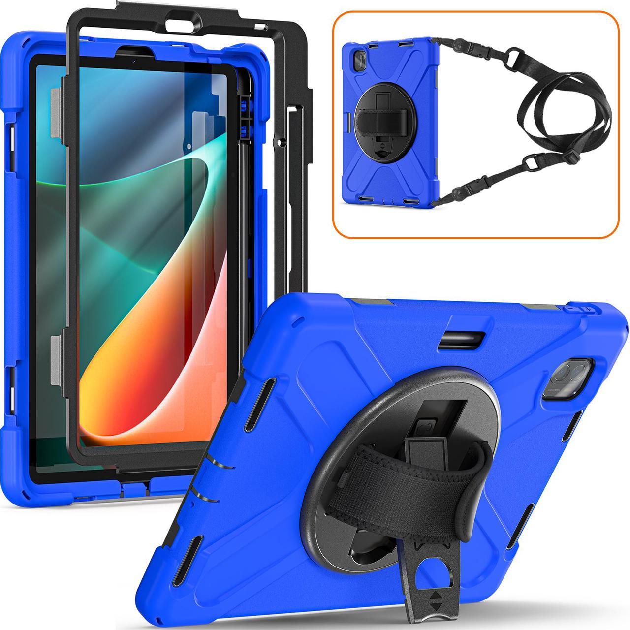 BONAEVER Case for Xiaomi Mi Pad 5 / MiPad 5 Pro 11 inch 2021 Shockproof Cover with S Pen Holder Hand Strap / Stand and Shoulder Strap