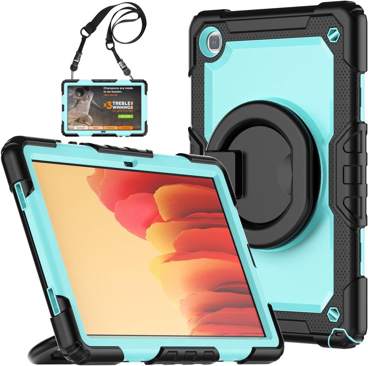 BONAEVER For Samsung Galaxy Tab A7 Case 2020 SM-T500/T505/T507 with Screen Protector Shockproof Cover for 10.4 Inch Tab A7 with S Pen Holder Stand and Strap Shoulder Strap