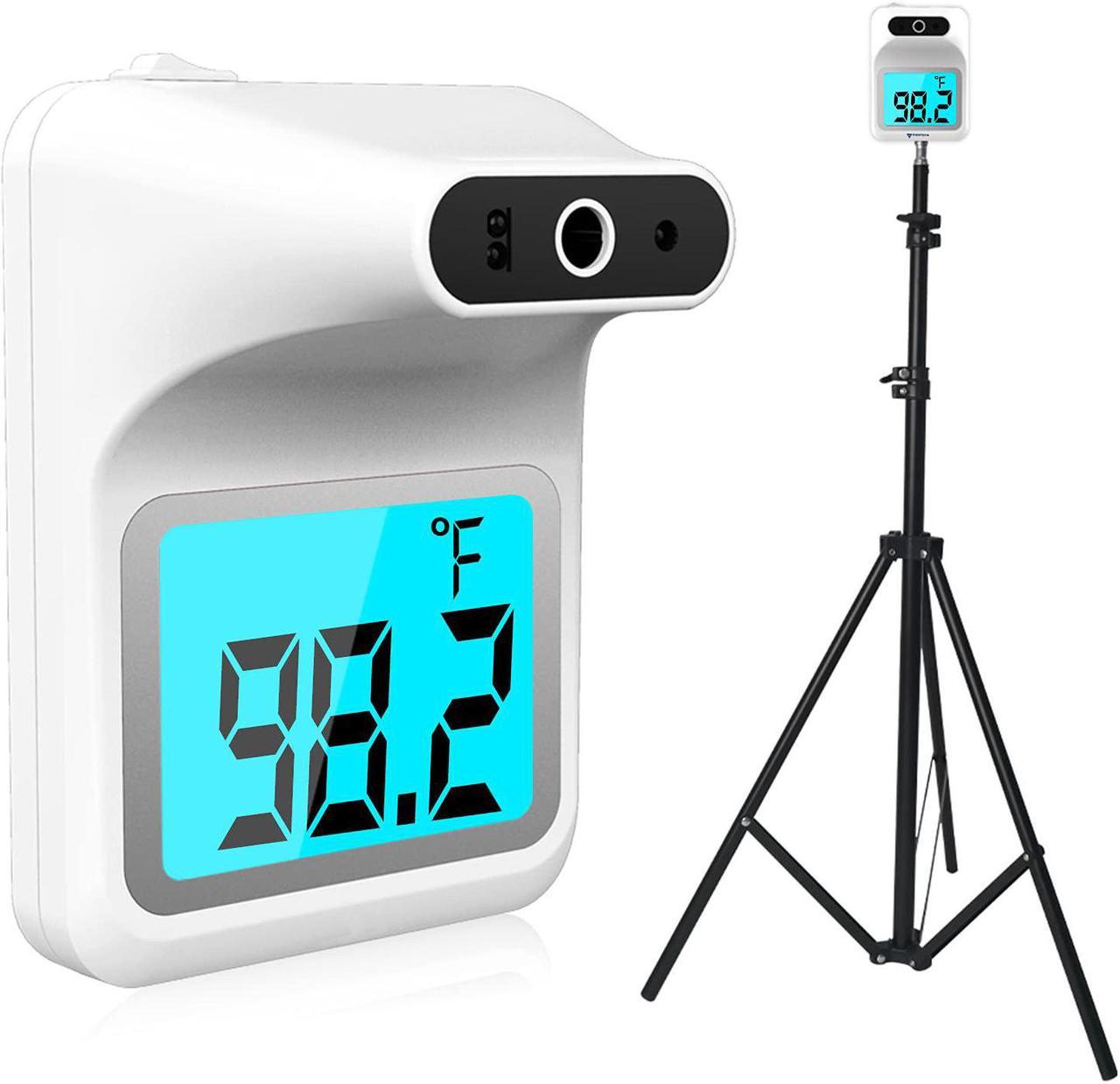 BONAEVER Wall Thermometer with Stand Infrared Forehead Wall Mounted Thermometer with Tripod Bluetooth Non-Contact In Standant Reading Digital Temperature Detector