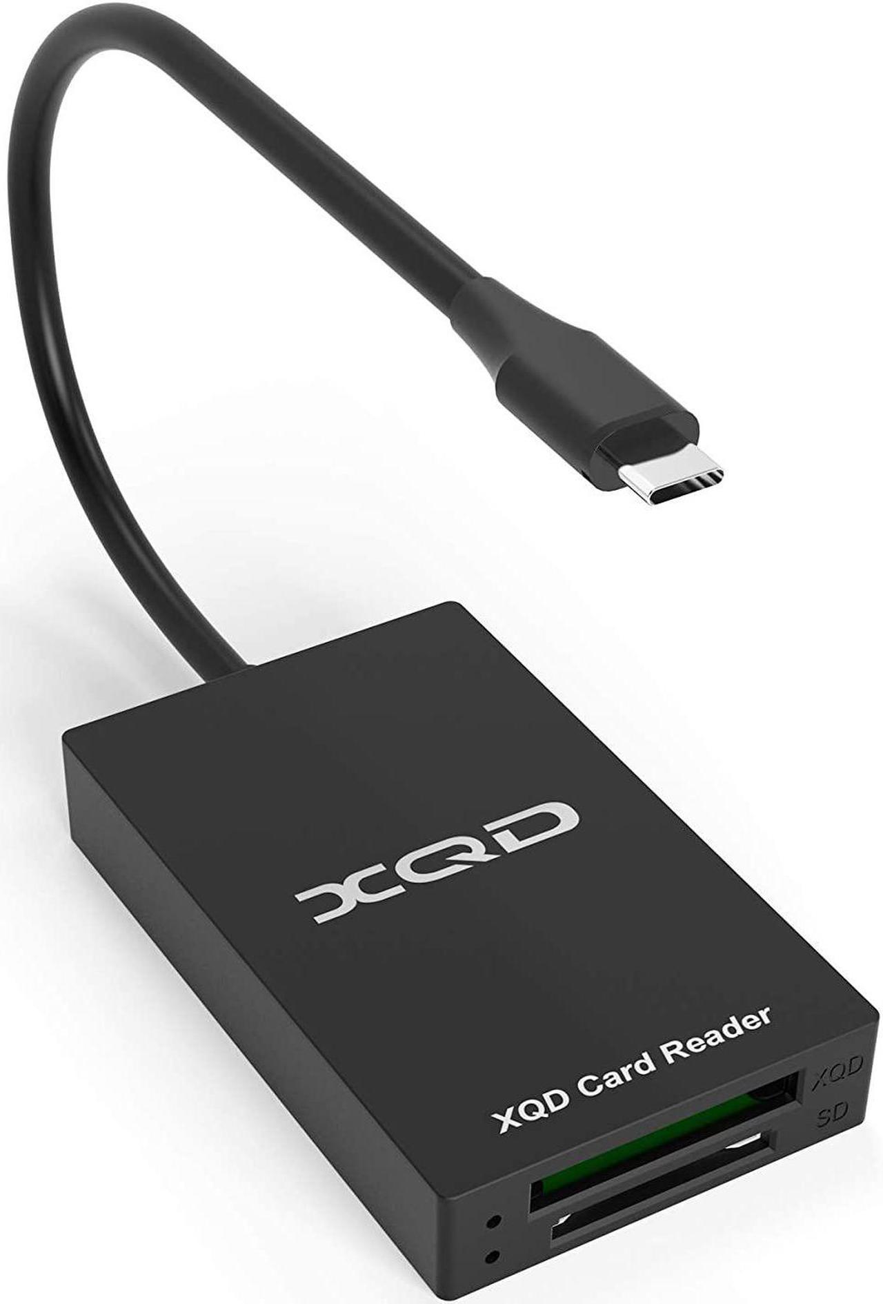 BONAEVER XQD SD Card Reader USB C 2 in 1 Memory Card AdapterHigh Speed 5Gpbs Read & Write for XQD2.0 SD/MMC Card Reader Sony G/M Series USB Mark XQD Card Lexar 2933x/1400x USB Mark XQD C