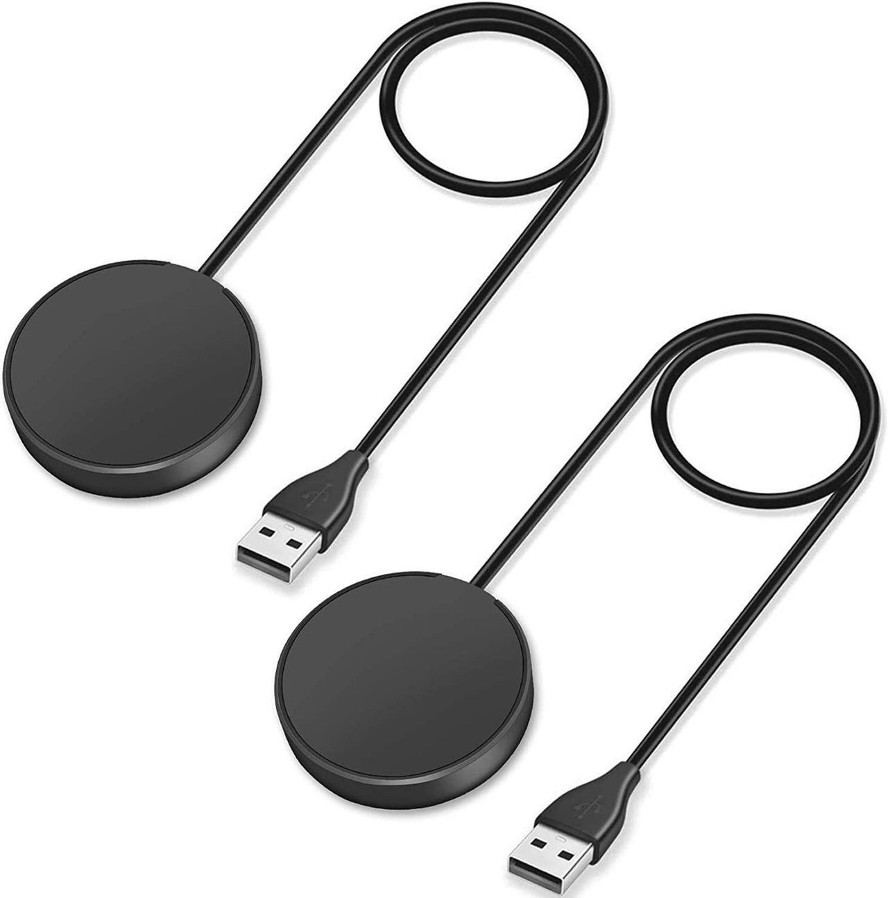 BONAEVER 2 Pack Compatible with Samsung Galaxy Watch 4/4 Classic/3/Active/Active 2 Wireless Charging DockTrami Replacement USB Charger Cable Cord Stand for Galaxy Watch 4/4 Classic/3 /Active/Active 2