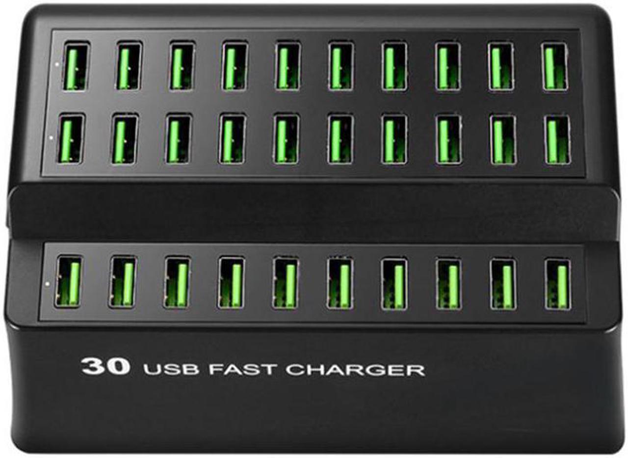 BONAEVER USB Charging Standation 30 Ports 180W USB Charger Desktop USB Wall Charger Rapid ChargerMultiple USB Charging Standation for iPhone iPad Samsung Galaxy Smart Phone Kindle More