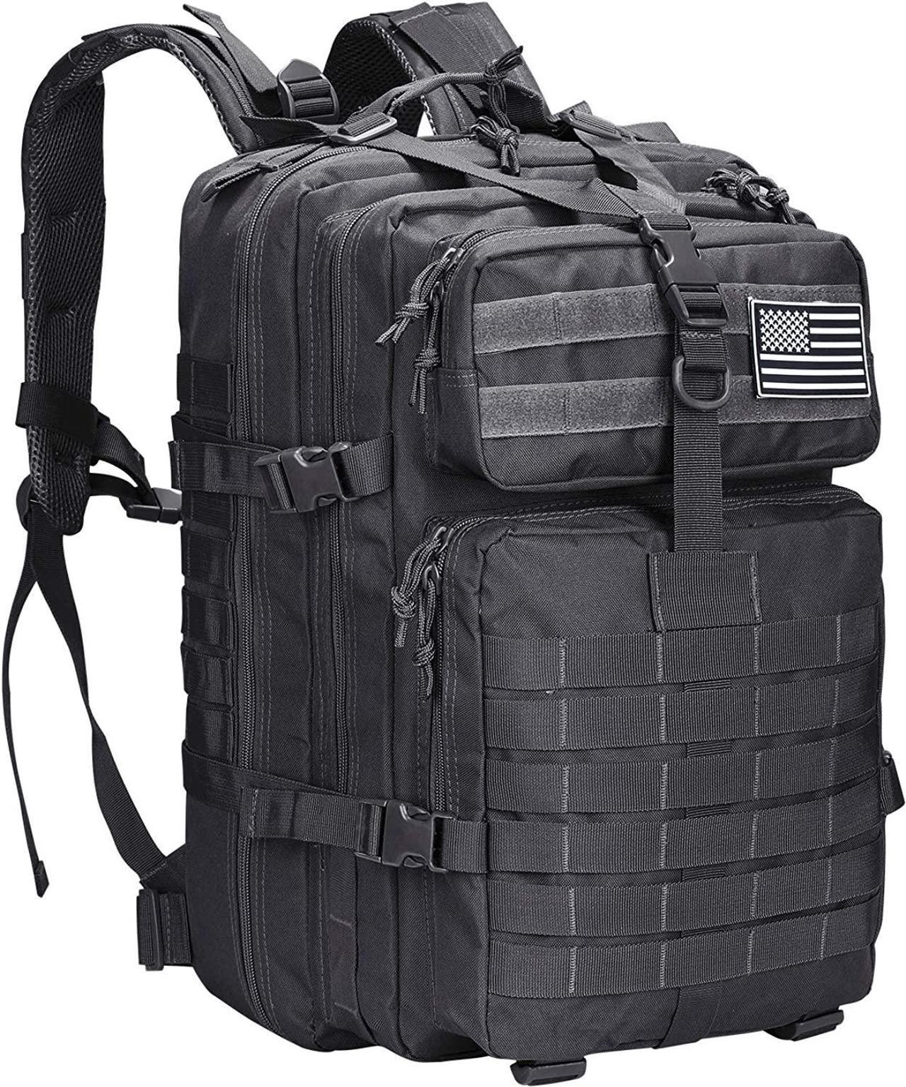 BONAEVER Tactical Military Molle Backpack 1.2 gal (40 L) Large Capacity 180° Large Opening Removable Multi-functional For Outdoor Activities Mountain Climbing Hiking Traveling