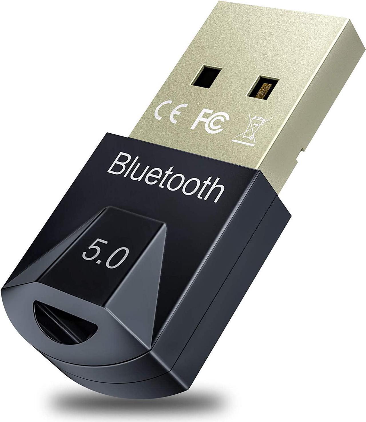 BONAEVER USB Bluetooth AdapterEncrypted Wireless TransmissionMini Bluetooth 5.0 Applicable to Laptops Desktop Computers Mice Keyboards Headsets Speakers PrintersWindows 10/8.1/8/7