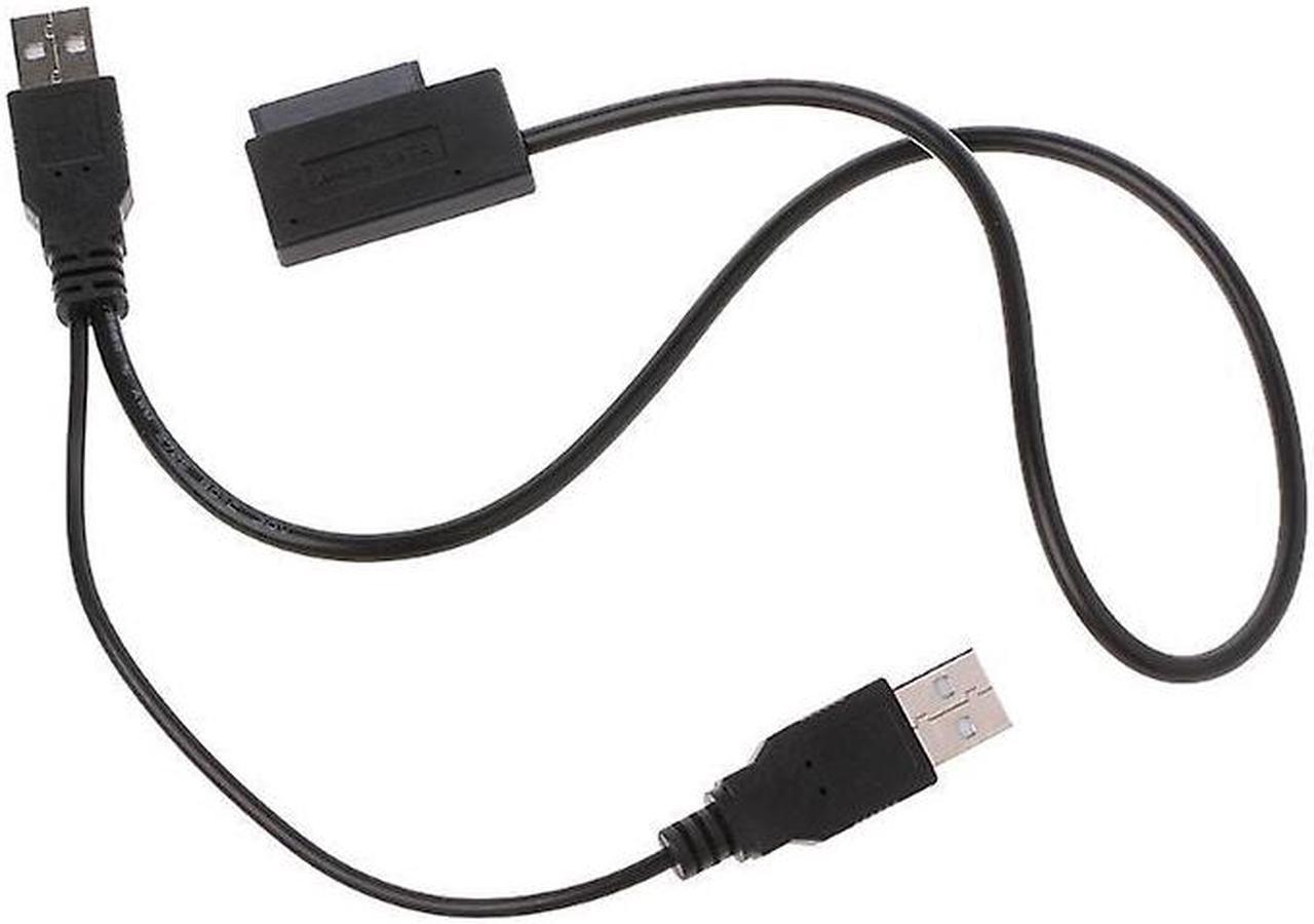 BONAEVER Usb 2.0 Type A To 13 pin( 7+6) Sata Adapter Cable External Power For Cd-rom Dvd-rom