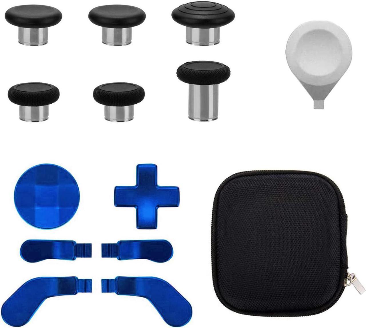 BONAEVER 13 in 1 Metal Thumb Sticks for Xbox One Elite Series 2 Elite Series 2 Controller Accessory Parts Gaming Accessory Replacement Metal Mod 6 Swap Joy Sticks 4 Paddles 2 D-Pads 1 Tool