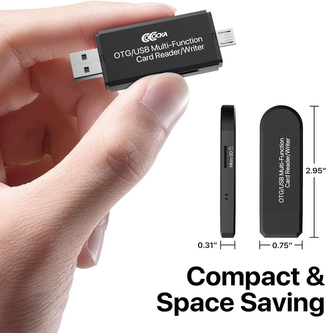 Alt view image 7 of 7 - Micro USB OTG to USB 2.0 SD Card Adapter, Micro SD Card Reader, Trail Camera Memory Card Adapter Connector for Android Phone/Computer/Tablet, Supports SD/SDHC/SCXC/MMC/MMC Micro