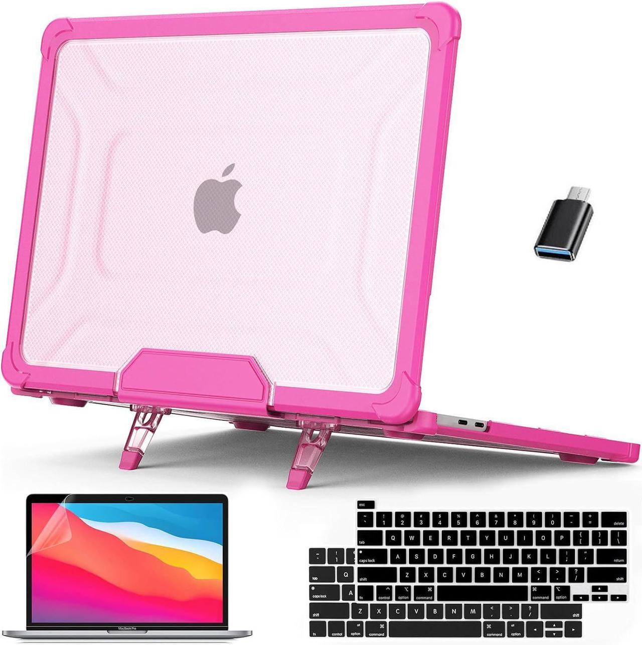 BONAEVER Case for MacBook Pro 13 inch M2 2023 2022 2021-2016 A2338 M1 A2251 A2289 A2159 A1989 A1708 A1706, Laptop Hard Cover with Kickstand, Keyboard Skin, Screen Protector, Camera Cover USB C Adapter