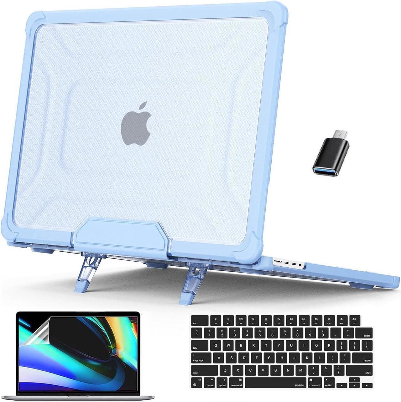 BONAEVER Case for MacBook Pro 14 inch Case 2023 2022 2021 M3 A2918 A2992 M2 A2779 M1 A2442 Pro Max Chip, Laptop Hard Cover with Kickstand, Keyboard Skin, Screen Protector, Camera Cover USB C Adapter