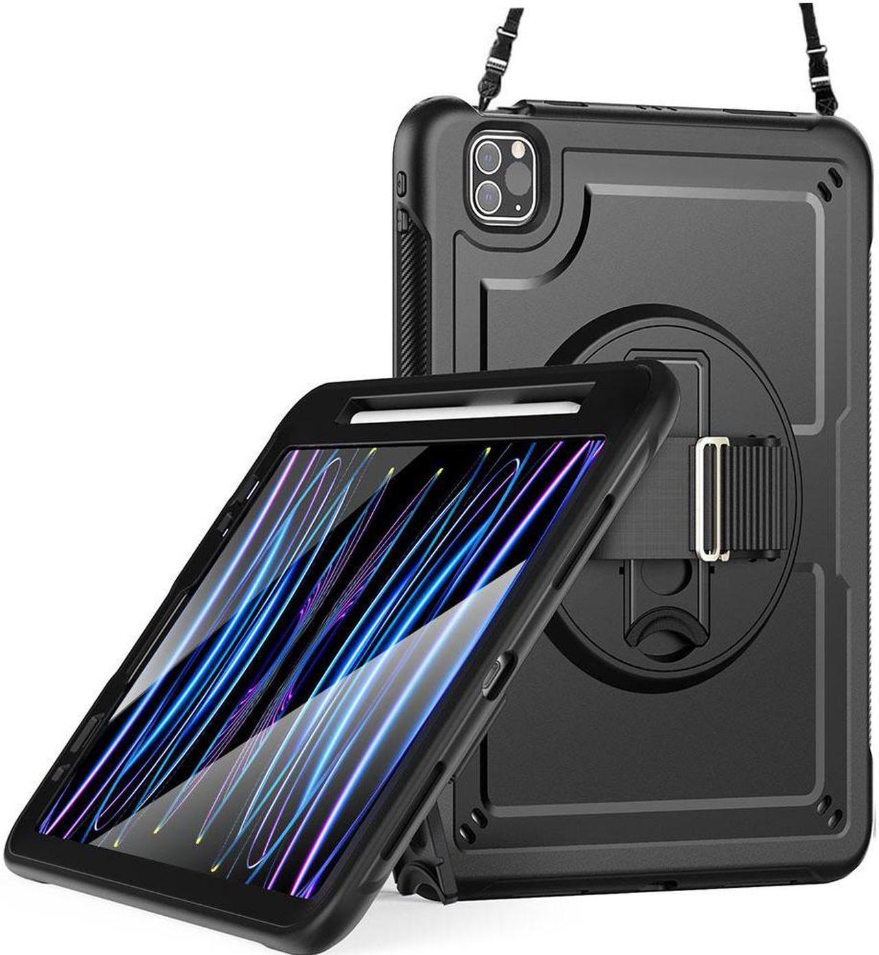 BONAEVER Case for  iPad Pro 11 Inch 2022 2021 2020 2018 iPad Air 5th 4th Gen 10.9 with Foldable Stand, Pencil Holder, Screen Protector, Heavy Duty Shockproof Rugged Protective Cover