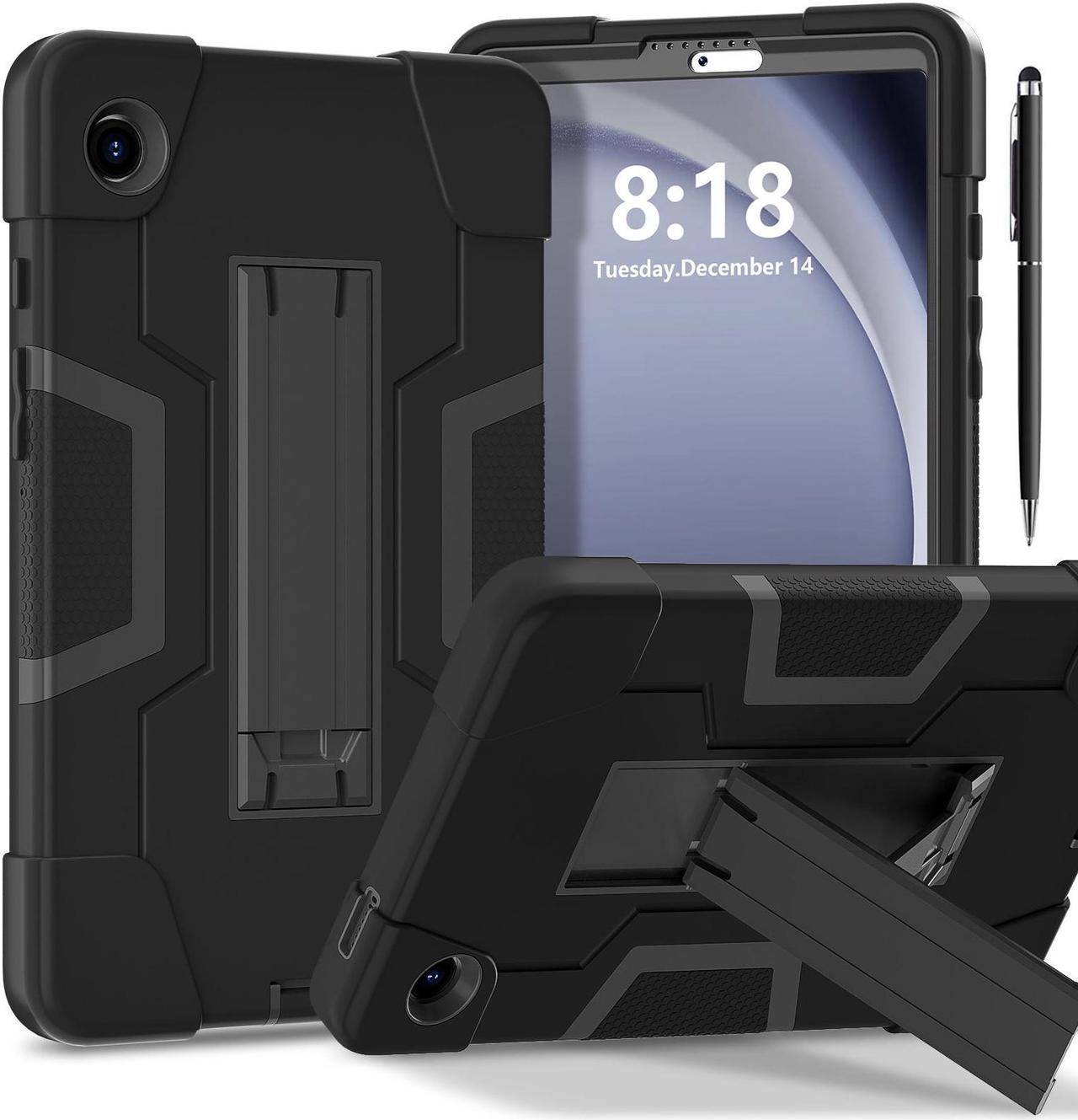 BONAEVER Case for Samsung Galaxy Tab A9 8.7 Inch 2023 SM-X110/X115/X117 with Kickstand, Heavy Duty Shockproof Protective Cover with Stylus Pen