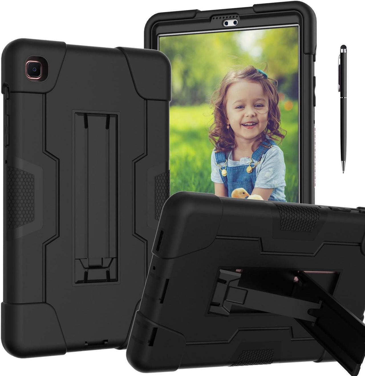 BONAEVER Case for Samsung Galaxy Tab A7 Lite 8.7 Inch 2021 SM-T220 SM-T225 SM-T227 with Kickstand, Heavy Duty Shockproof Protective Cover with Stylus Pen